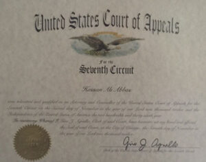 United States Court of Appeals diploma